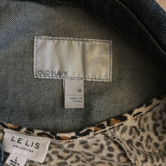 Bundle! Old navy denim jacket with cheetah print dress - Picture 3 of 5